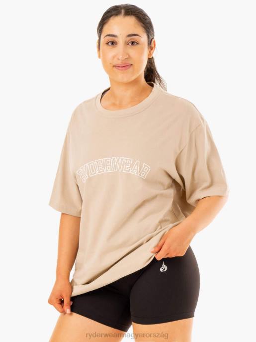 ruházat Ryderwear túlméretezett póló homokkő nők B48F1110