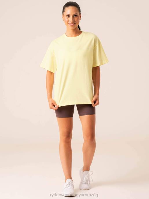 ruházat Ryderwear túlméretezett pólót testesít meg citrom nők B48F744