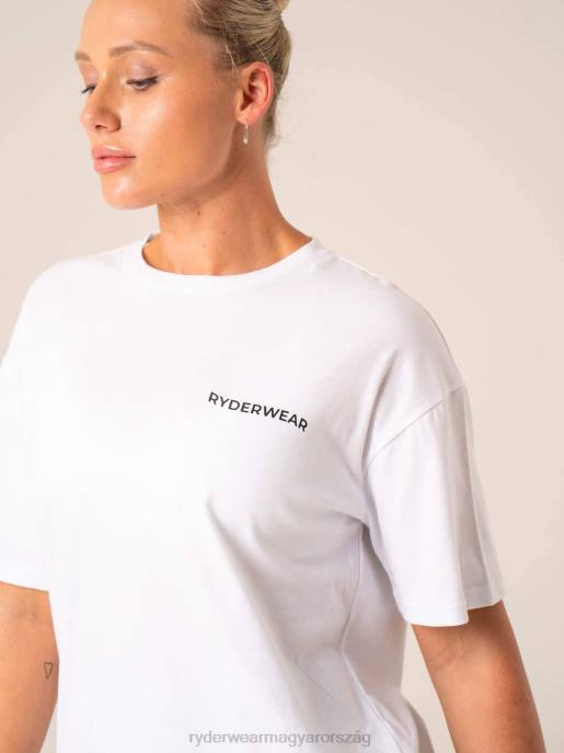 ruházat Ryderwear túlméretezett pólót testesít meg fehér nők B48F746