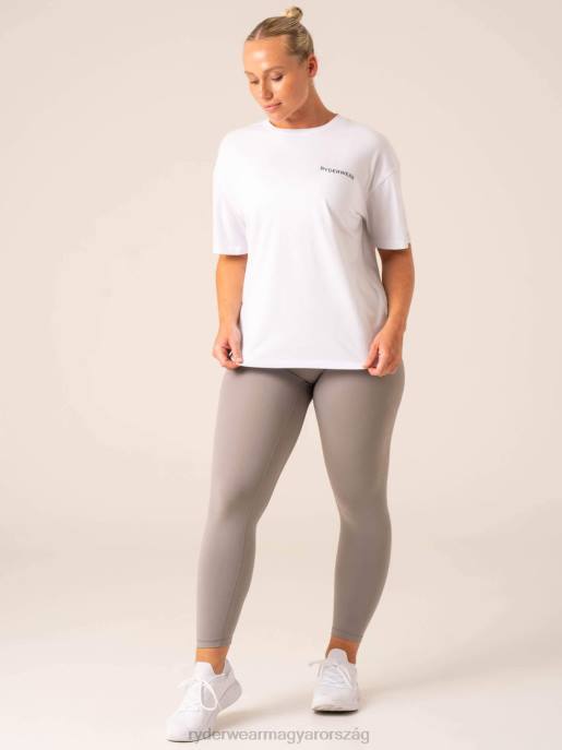 ruházat Ryderwear túlméretezett pólót testesít meg fehér nők B48F746