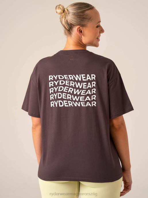 ruházat Ryderwear túlméretezett pólót testesít meg szilva nők B48F743