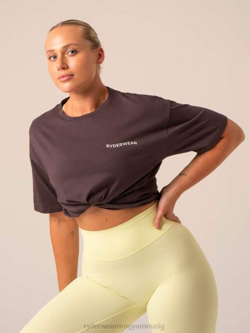 ruházat Ryderwear túlméretezett pólót testesít meg szilva nők B48F743