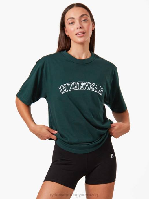ruházat Ryderwear túlméretezett póló üveg zöld nők B48F1108