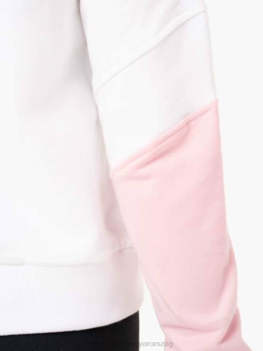 ruházat Ryderwear hibrid pulóver jumper fehér/rózsaszín nők B48F990