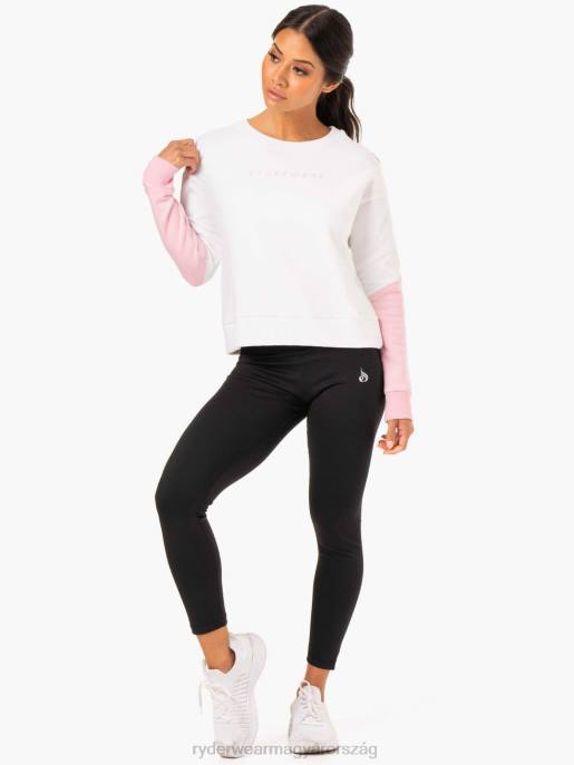 ruházat Ryderwear hibrid pulóver jumper fehér/rózsaszín nők B48F990