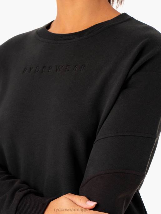 ruházat Ryderwear hibrid pulóver jumper fekete/szén nők B48F989