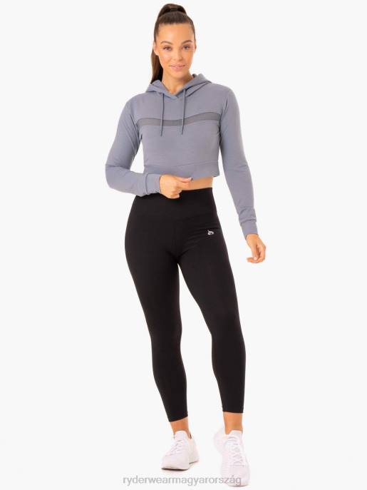 ruházat Ryderwear hibrid testre szabott kapucnis pulcsi acél kék nők B48F992