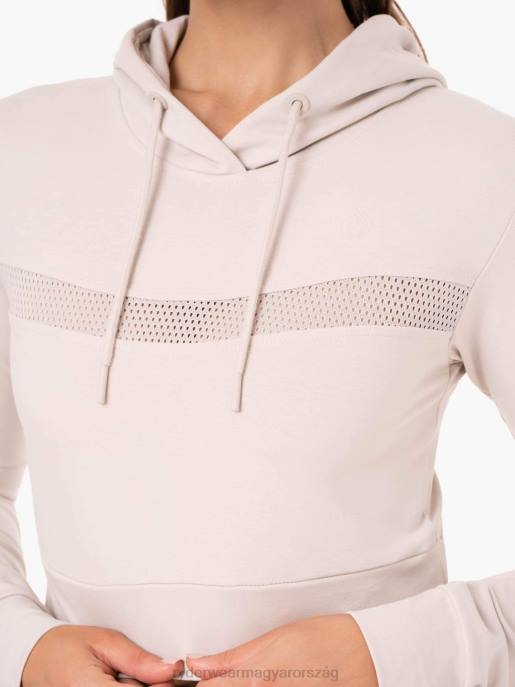 ruházat Ryderwear hibrid testre szabott kapucnis pulcsi elefántcsont nők B48F991