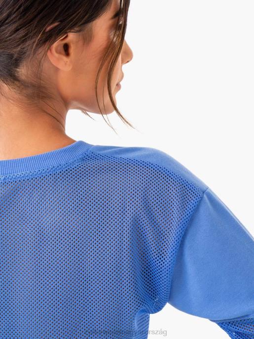 ruházat Ryderwear amazon hálós vágott pulóver kék nők B48F1017