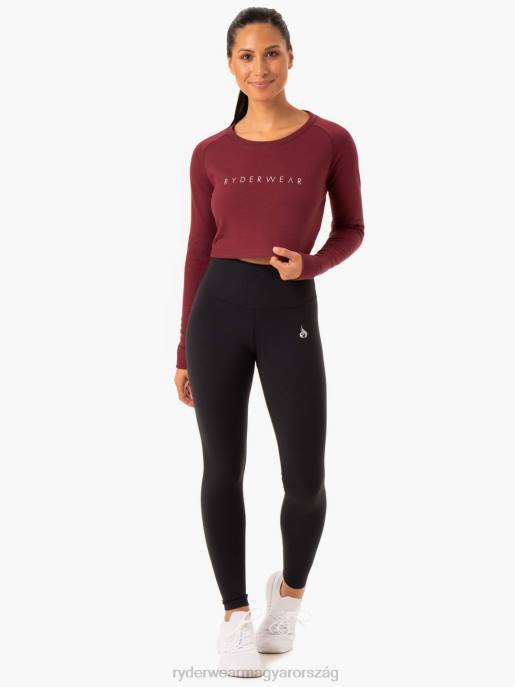 ruházat Ryderwear kapcsos vágott pulóver Burgundia nők B48F1021