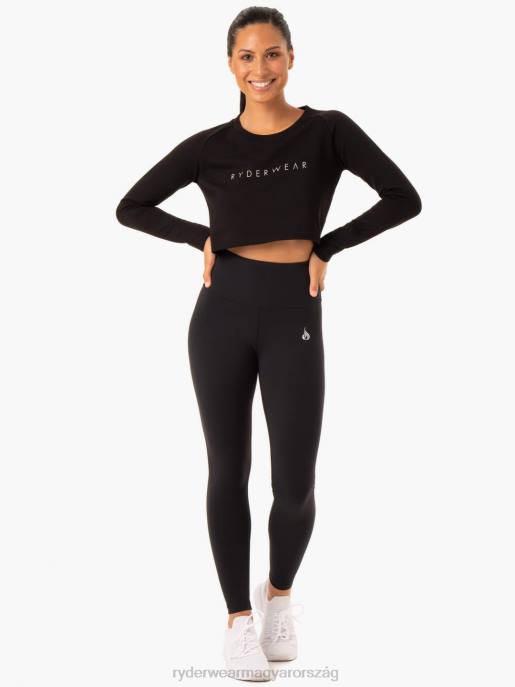 ruházat Ryderwear kapcsos vágott pulóver fekete nők B48F1092
