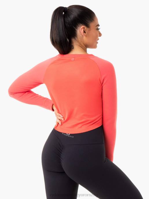 ruházat Ryderwear kapcsos vágott pulóver korall nők B48F1022