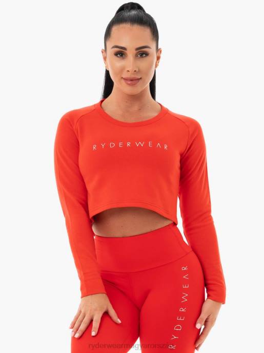 ruházat Ryderwear kapcsos vágott pulóver piros nők B48F1099