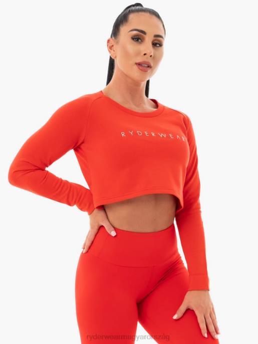 ruházat Ryderwear kapcsos vágott pulóver piros nők B48F1099