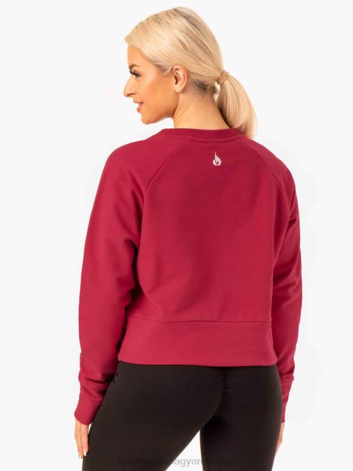 ruházat Ryderwear mozgás pulóver bor vörös nők B48F954