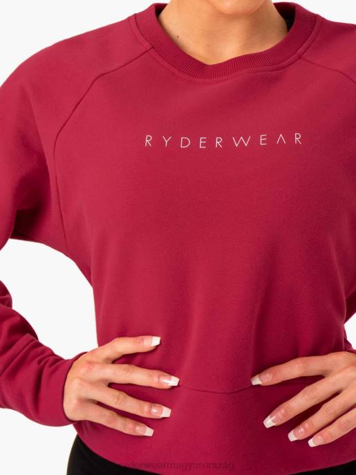 ruházat Ryderwear mozgás pulóver bor vörös nők B48F954