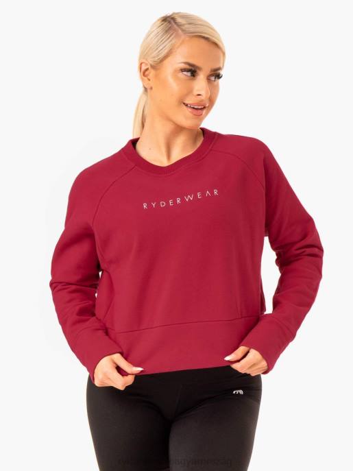 ruházat Ryderwear mozgás pulóver bor vörös nők B48F954