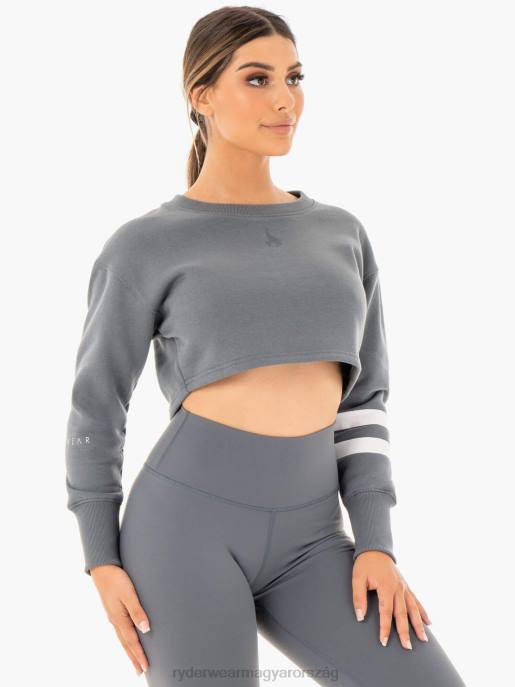 ruházat Ryderwear mozgásra vágott pulóver faszén nők B48F1043