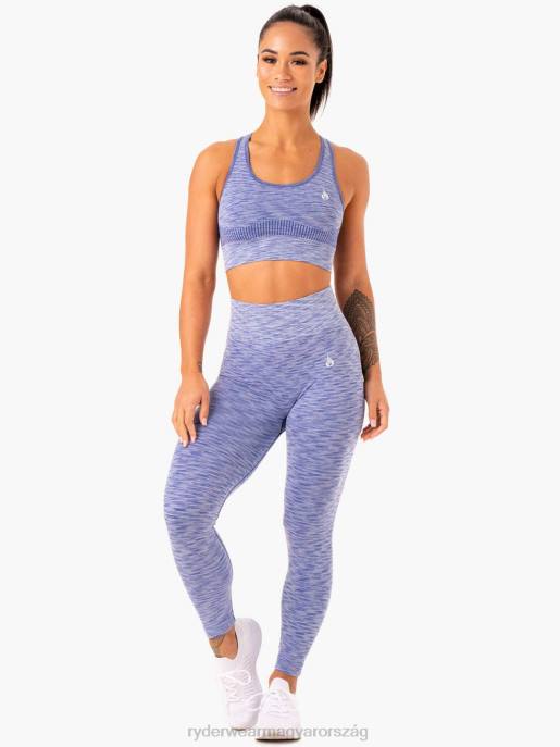 ruházat Ryderwear Evolve zökkenőmentes horogsoros sportmelltartó kék nők B48F394