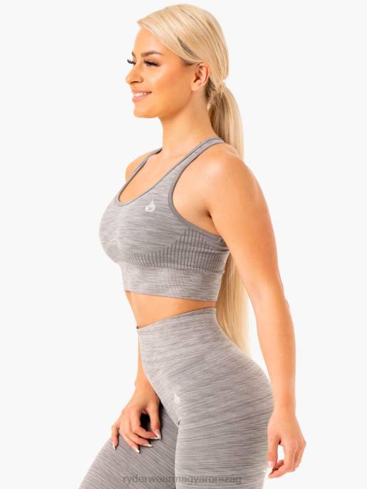 ruházat Ryderwear Evolve zökkenőmentes horogsoros sportmelltartó szürke nők B48F395