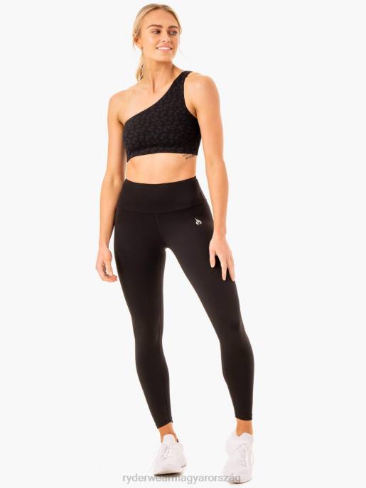 ruházat Ryderwear adaptáld az egyik vállú sportmelltartót fekete leopárd nők B48F378