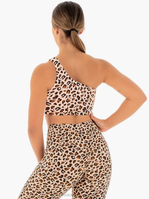 ruházat Ryderwear adaptáld az egyik vállú sportmelltartót meztelen leopárd nők B48F441