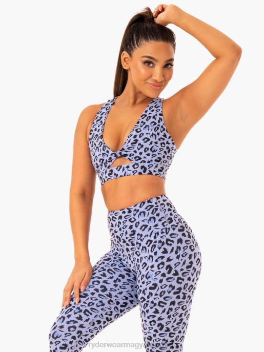 ruházat Ryderwear adapt twist sportmelltartó levendula leopárd nők B48F421