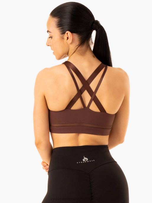 ruházat Ryderwear amazon hálós sportmelltartó csokoládé nők B48F358