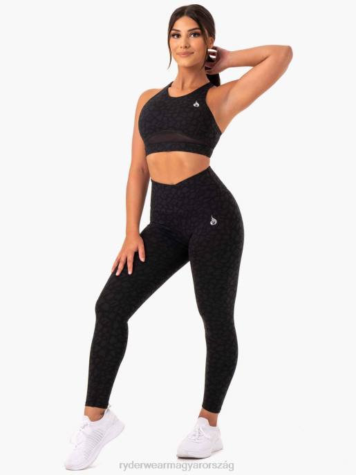 ruházat Ryderwear amazon hálós sportmelltartó fekete leopárd nők B48F430