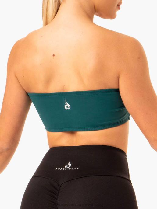 ruházat Ryderwear bandeau sportmelltartó a zöldeskék nők B48F401