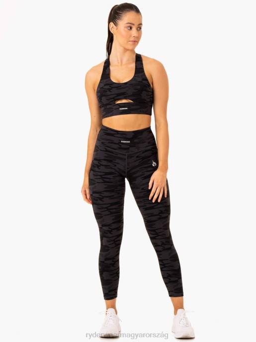 ruházat Ryderwear base racer hátsó sportmelltartó fekete terepszínű nők B48F277