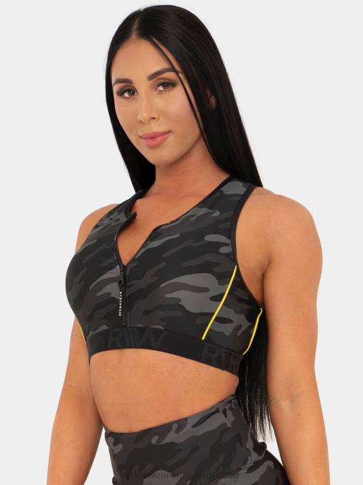 ruházat Ryderwear bfcamo cipzáras sportmelltartó camo nők B48F506