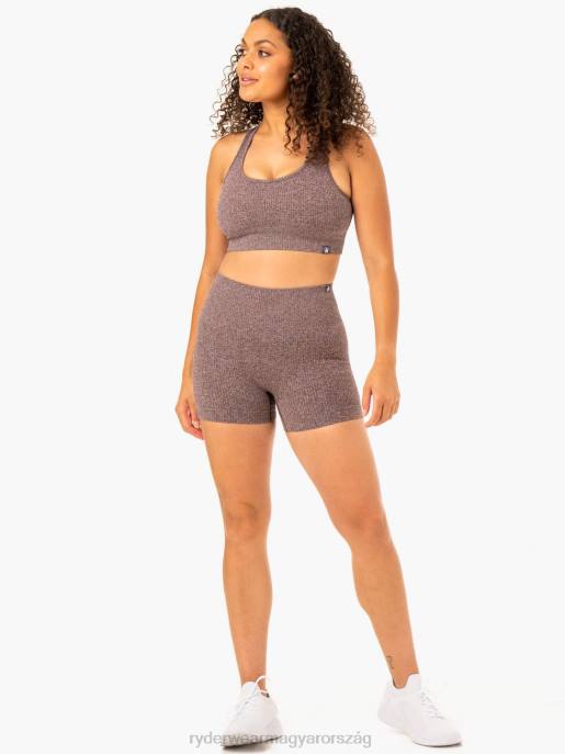 ruházat Ryderwear bordás varrat nélküli sportmelltartó csokoládé márga nők B48F359