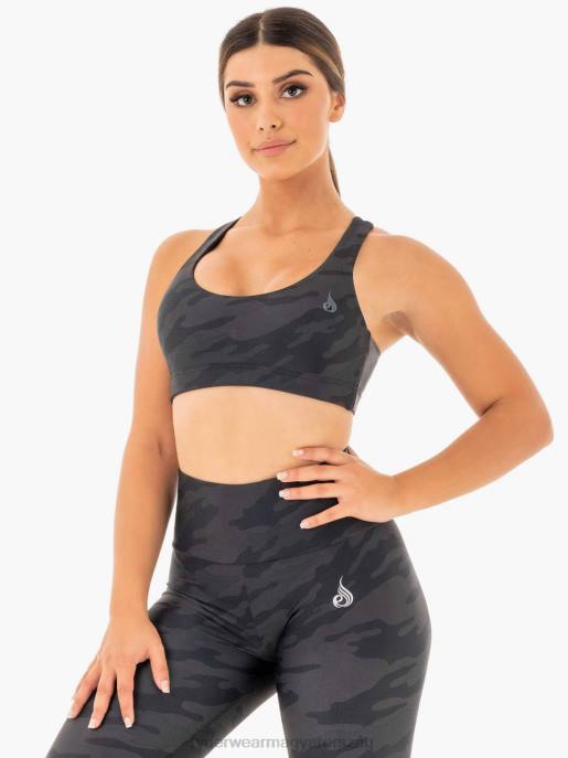 ruházat Ryderwear camo sportmelltartó fekete terepszínű nők B48F445
