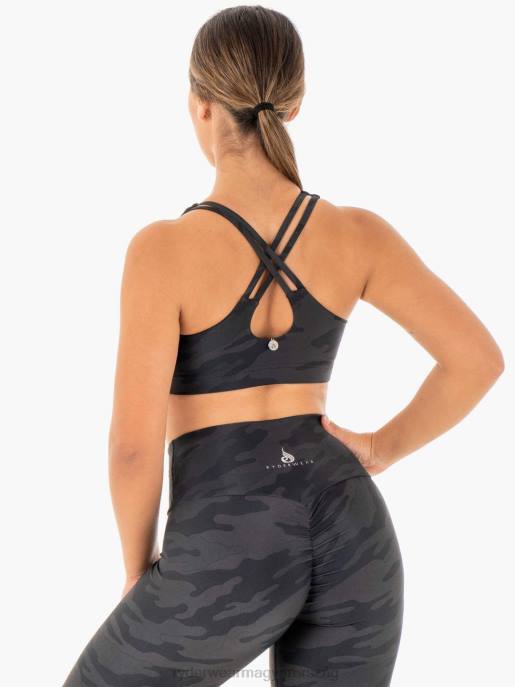 ruházat Ryderwear camo sportmelltartó fekete terepszínű nők B48F445