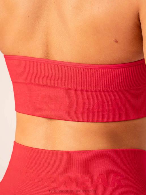 ruházat Ryderwear emelő borda varrat nélküli kötőfékű sportmelltartó chili nők B48F191