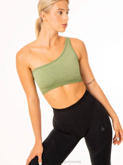 ruházat Ryderwear excel varrat nélküli egy vállú sportmelltartó mohazöld márga nők B48F318