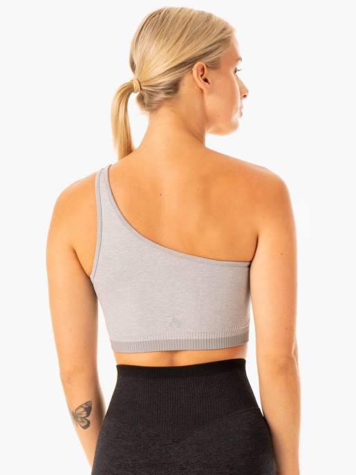 ruházat Ryderwear excel varrat nélküli egy vállú sportmelltartó szürke márga nők B48F321