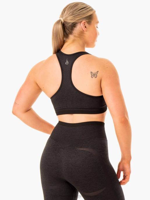 ruházat Ryderwear excel varrat nélküli sportmelltartó fekete márga nők B48F325