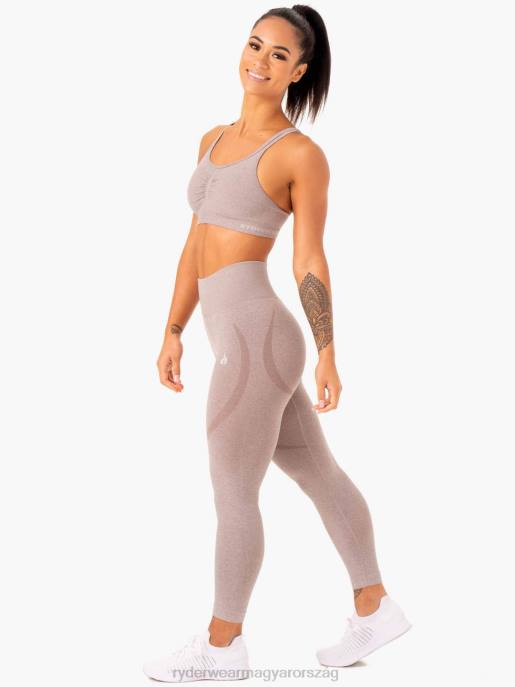 ruházat Ryderwear faragott varrat nélküli sportmelltartó gomba márga nők B48F403