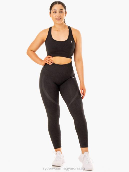 ruházat Ryderwear faragott varrat nélküli versenyző hátsó sportmelltartó fekete márga nők B48F347