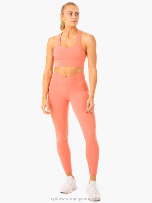 ruházat Ryderwear flow szögletes nyakú sportmelltartó rózsaszín nők B48F316