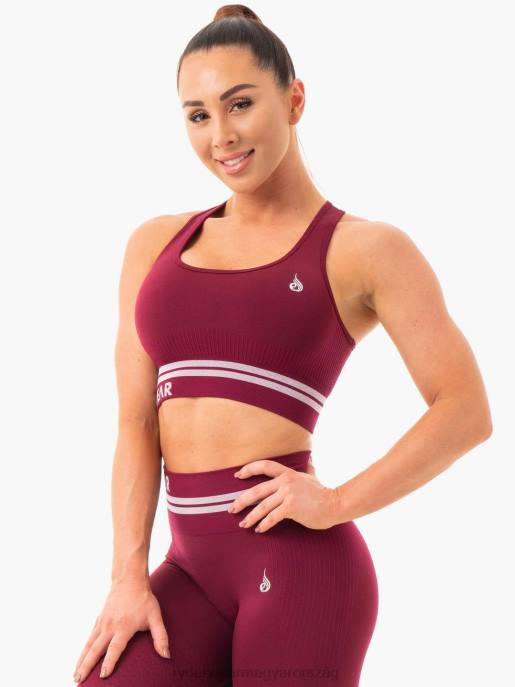 ruházat Ryderwear freestyle varrat nélküli longline sportmelltartó Burgundia nők B48F459