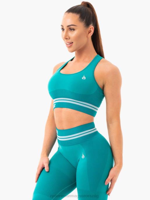 ruházat Ryderwear freestyle varrat nélküli longline sportmelltartó a zöldeskék nők B48F458