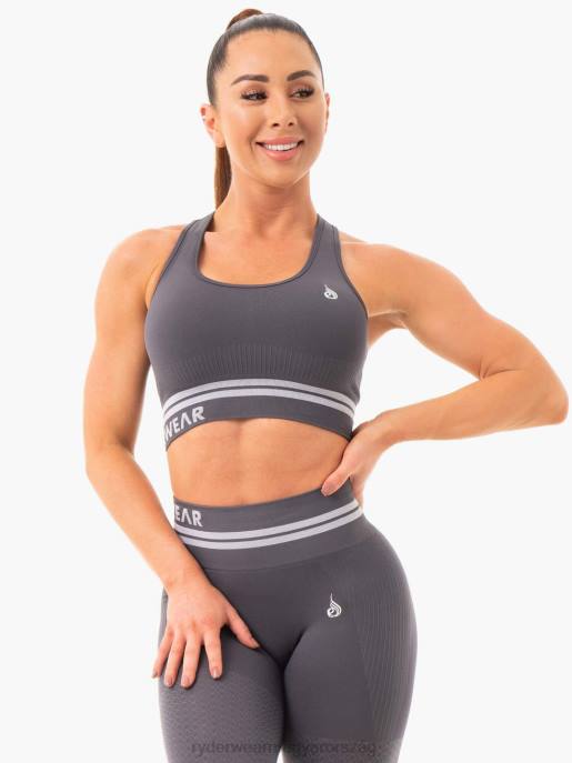 ruházat Ryderwear freestyle varrat nélküli longline sportmelltartó faszén nők B48F464