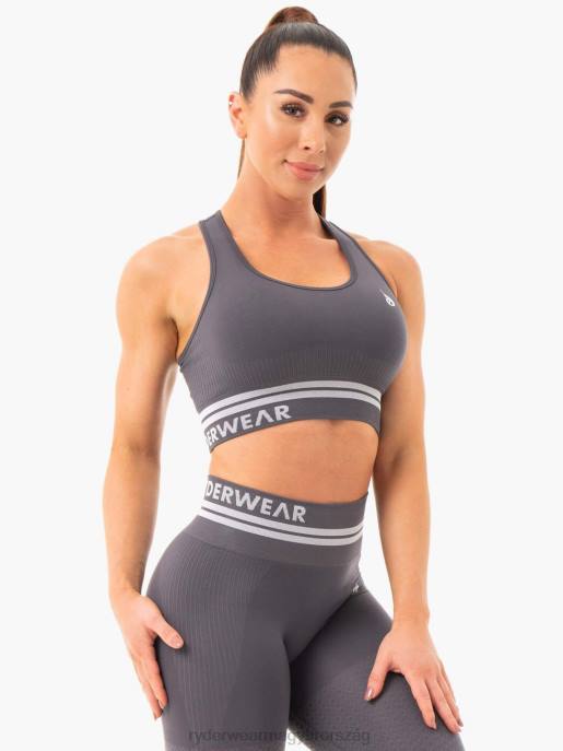 ruházat Ryderwear freestyle varrat nélküli longline sportmelltartó faszén nők B48F464