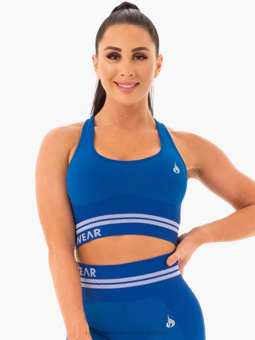 ruházat Ryderwear freestyle varrat nélküli longline sportmelltartó kék nők B48F493