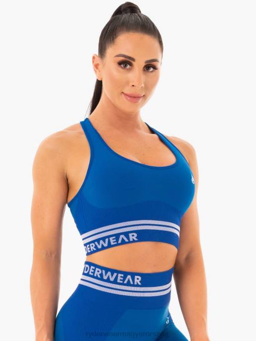 ruházat Ryderwear freestyle varrat nélküli longline sportmelltartó kék nők B48F493