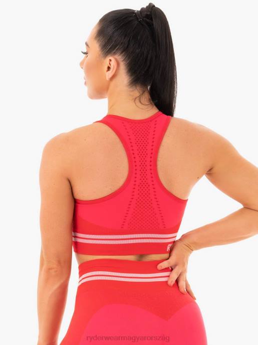 ruházat Ryderwear freestyle varrat nélküli longline sportmelltartó piros nők B48F494