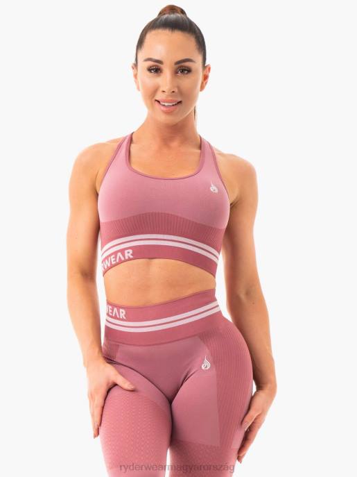 ruházat Ryderwear freestyle varrat nélküli longline sportmelltartó poros rózsaszín nők B48F461